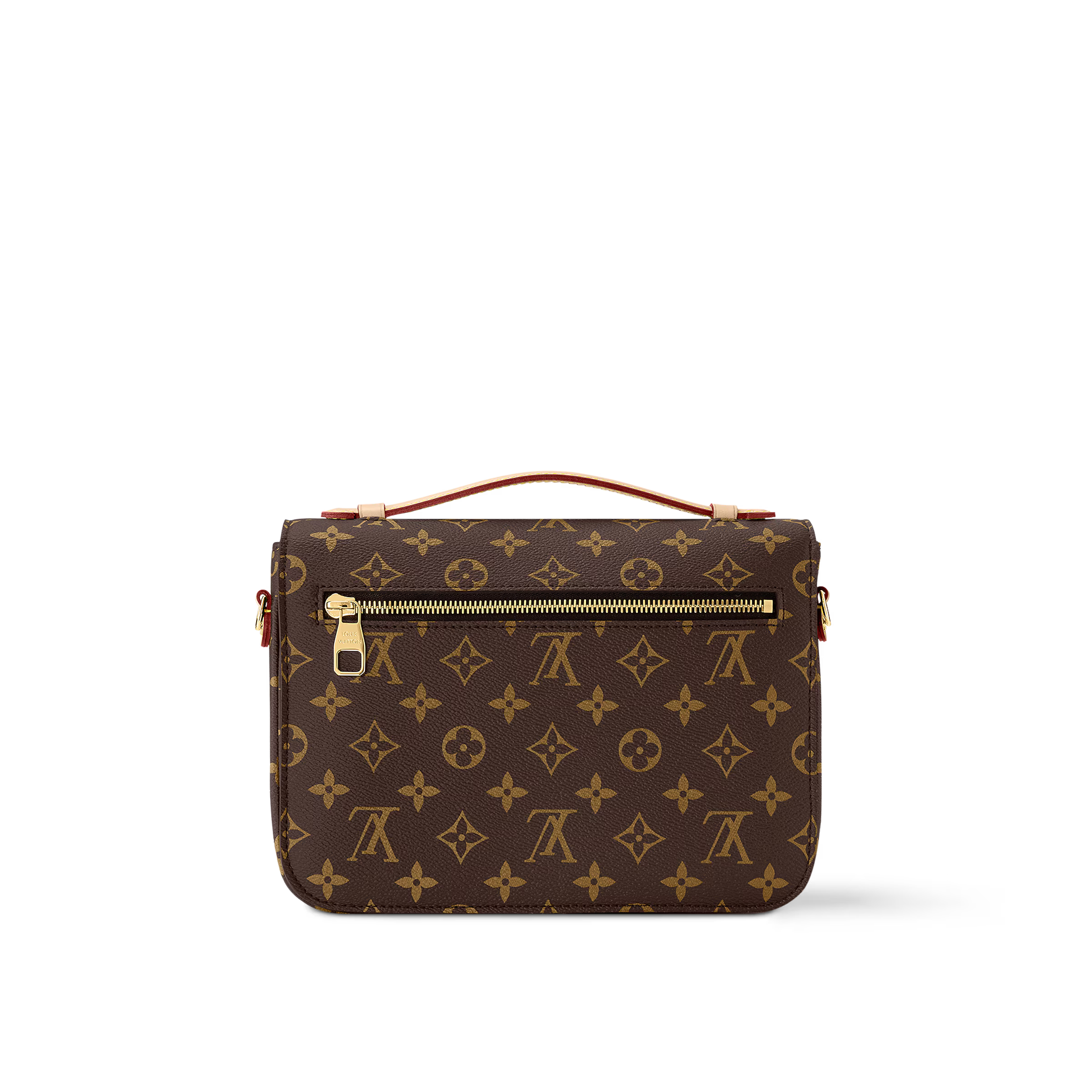 Monogram Lock Shoulder Bag (Brown)