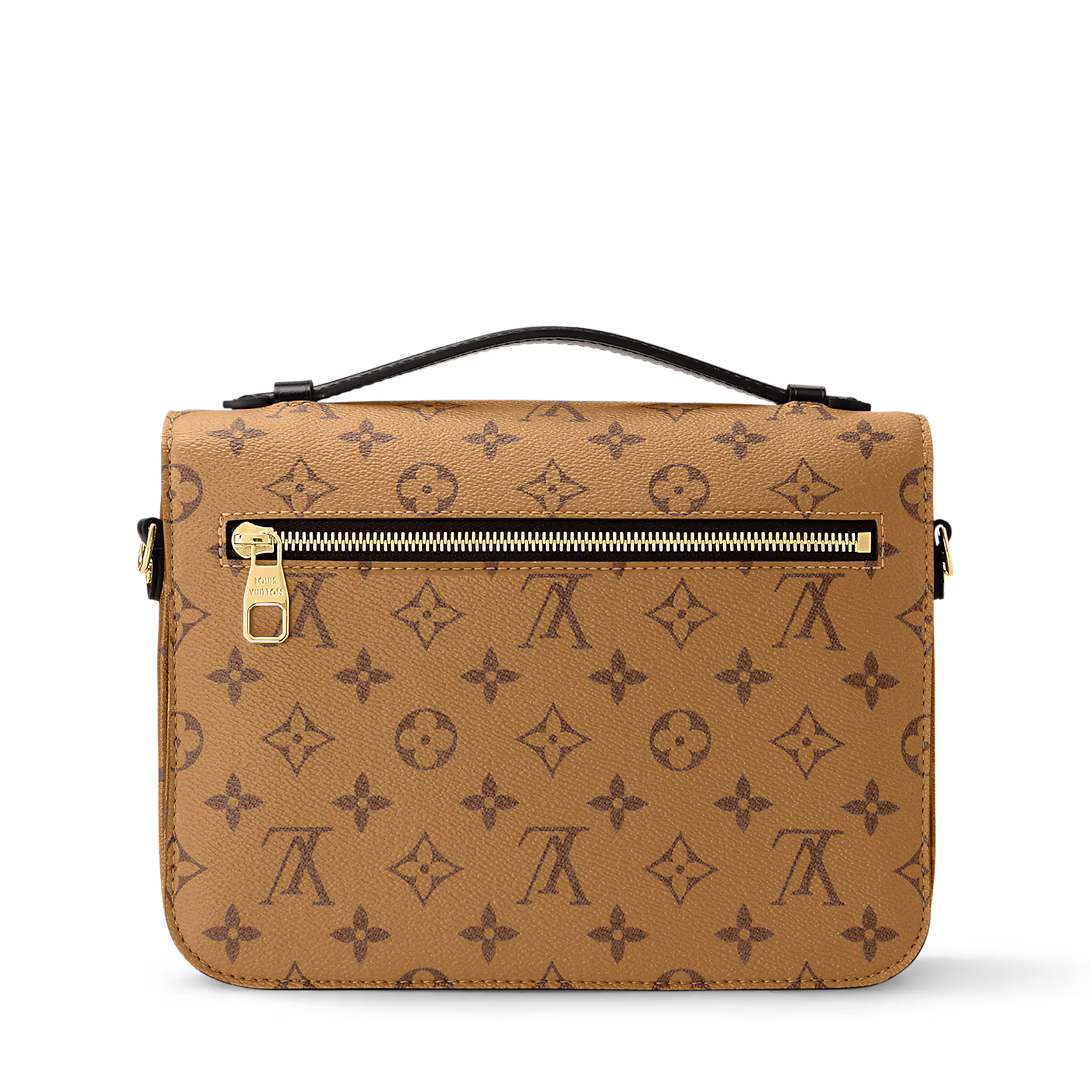 Monogram Lock Shoulder Bag (Beige)
