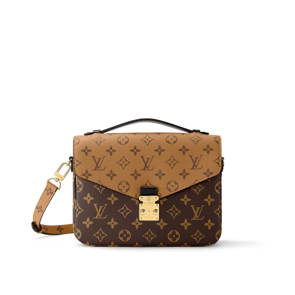 Monogram Lock Shoulder Bag (Beige)