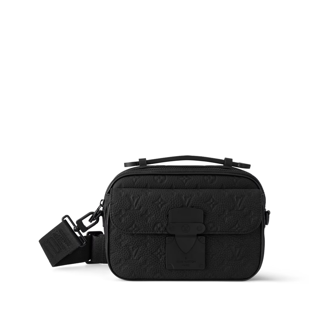 Monogram Utility Crossbody Bag (Black)