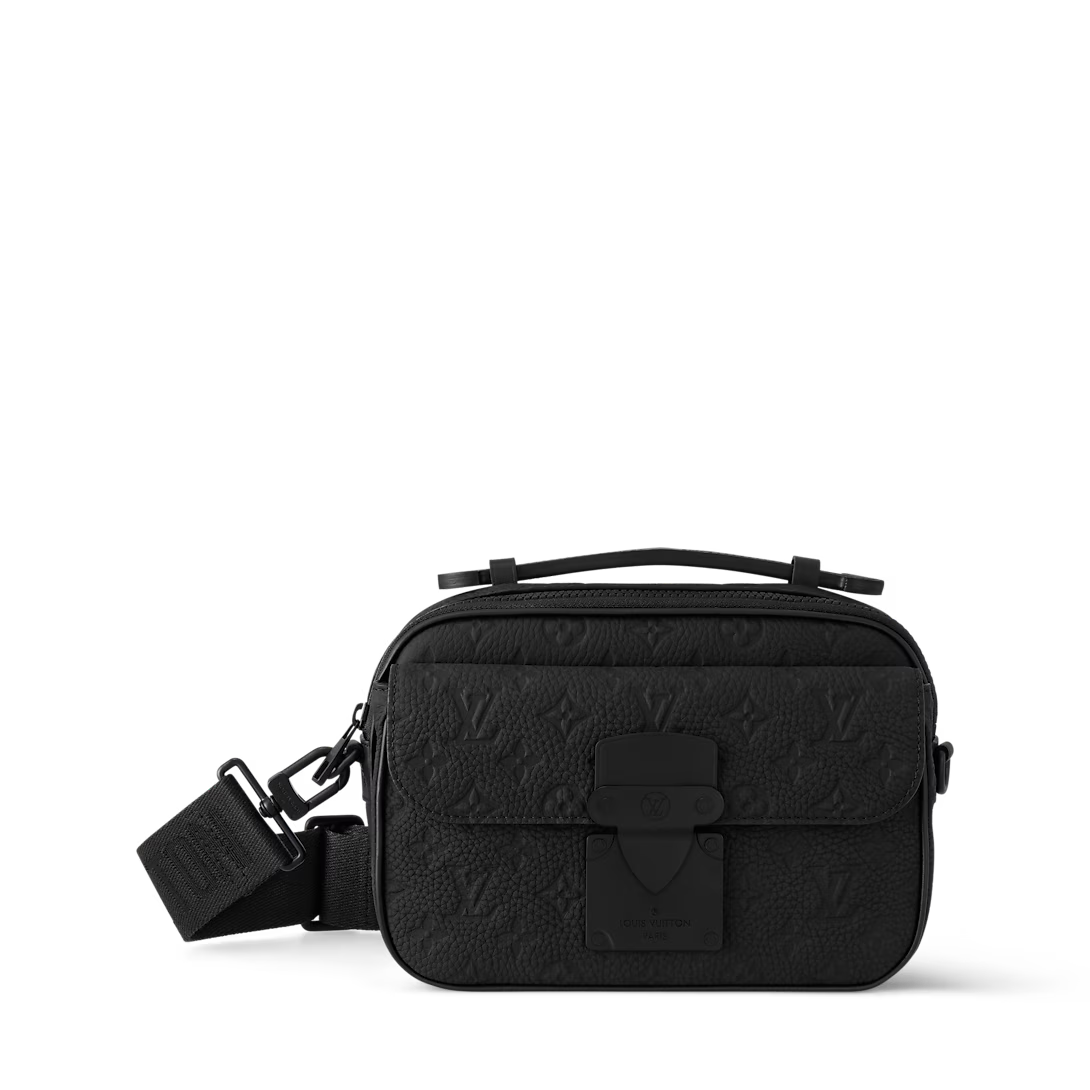 Monogram Utility Crossbody Bag (Black)
