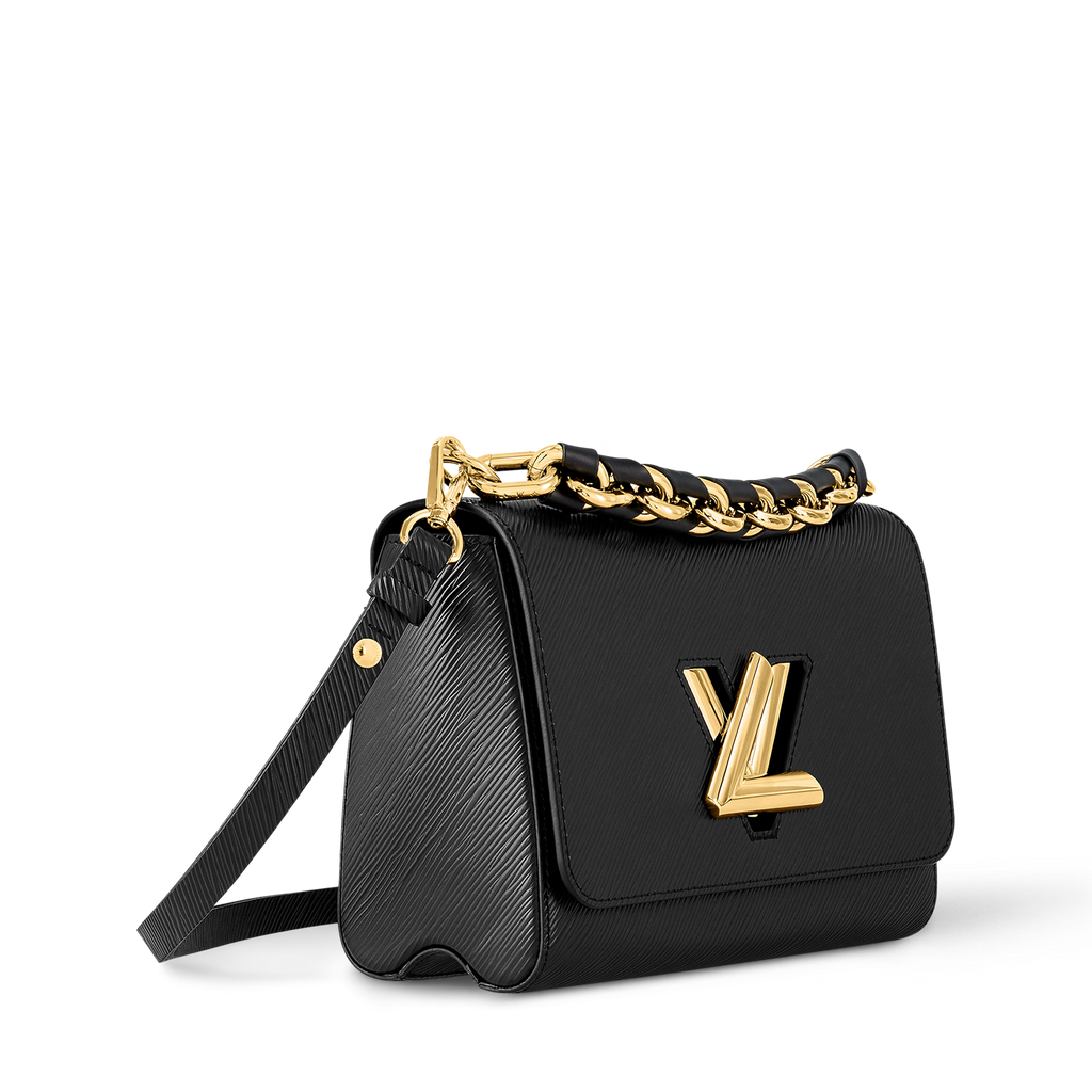 Noir Twist Luxe Crossbody (Black)