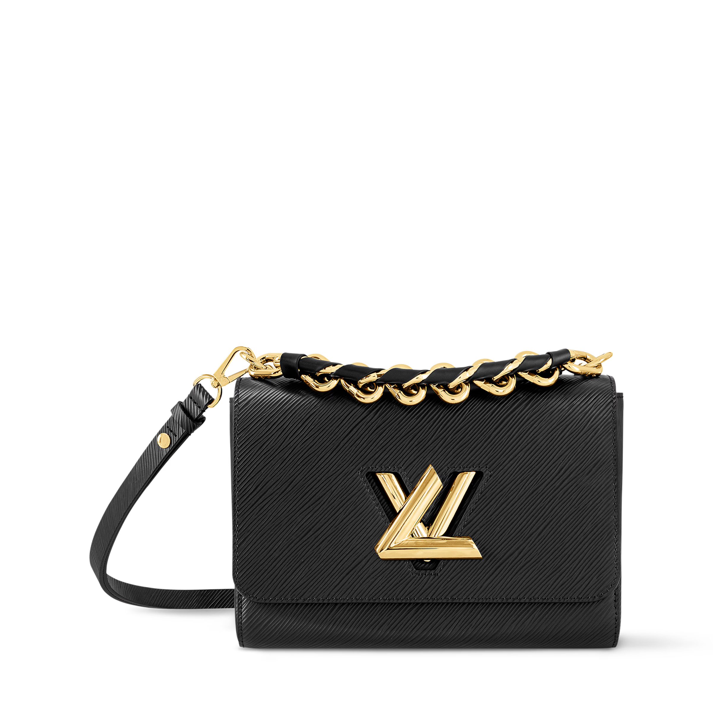 Noir Twist Luxe Crossbody (Black)